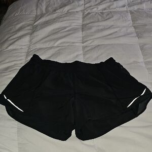 Lululemon Hotty Hot Shorts Sz 12. Black, Great Condition!! 4" Inseam!!